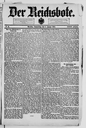 Der Reichsbote vom 05.01.1905