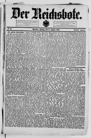 Der Reichsbote on Jan 6, 1905