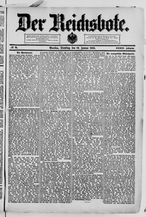 Der Reichsbote vom 10.01.1905