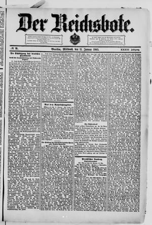Der Reichsbote vom 11.01.1905
