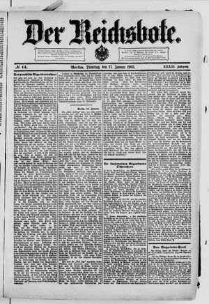 Der Reichsbote vom 17.01.1905