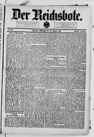 Der Reichsbote vom 18.01.1905