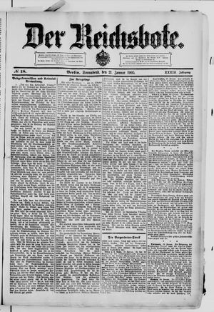 Der Reichsbote vom 21.01.1905