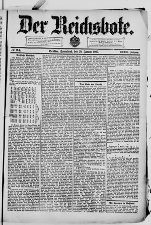 Der Reichsbote vom 28.01.1905