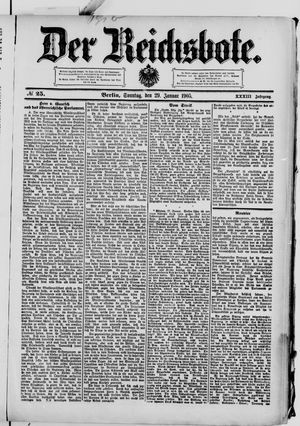Der Reichsbote vom 29.01.1905