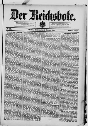 Der Reichsbote on Feb 1, 1905