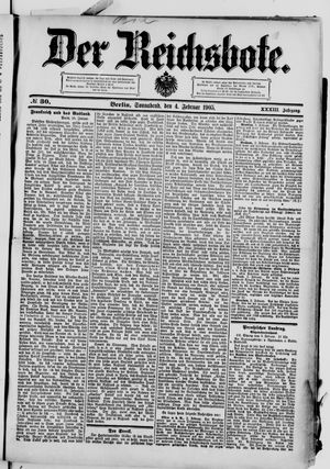 Der Reichsbote vom 04.02.1905