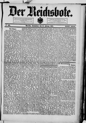 Der Reichsbote vom 18.02.1905