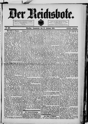 Der Reichsbote vom 25.02.1905