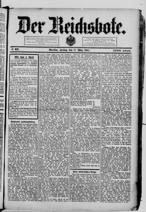 Der Reichsbote vom 17.03.1905