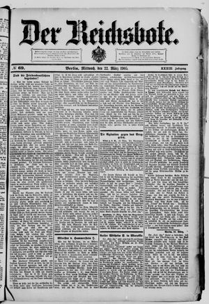 Der Reichsbote vom 22.03.1905