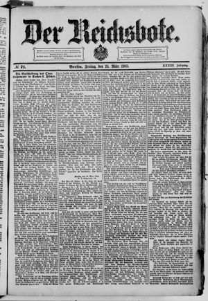 Der Reichsbote vom 24.03.1905
