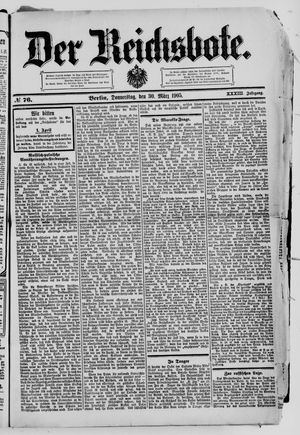 Der Reichsbote vom 30.03.1905