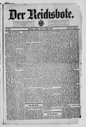 Der Reichsbote vom 31.03.1905