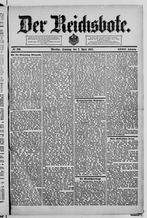 Der Reichsbote vom 02.04.1905