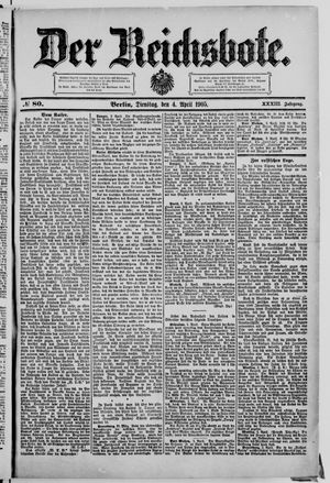 Der Reichsbote vom 04.04.1905