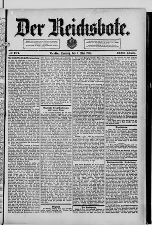 Der Reichsbote vom 07.05.1905