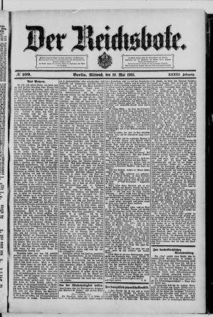 Der Reichsbote vom 10.05.1905