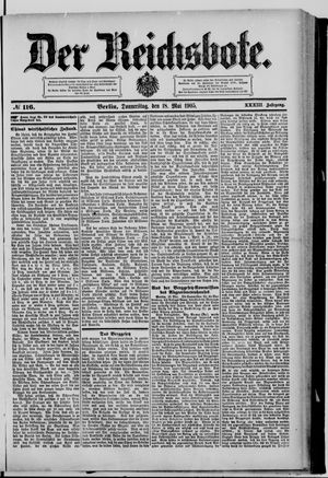 Der Reichsbote vom 18.05.1905