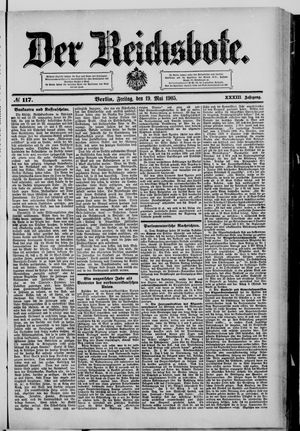 Der Reichsbote vom 19.05.1905