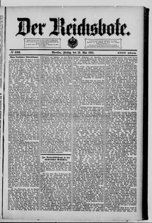 Der Reichsbote vom 26.05.1905