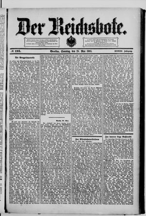 Der Reichsbote vom 28.05.1905
