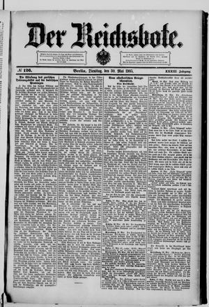 Der Reichsbote vom 30.05.1905