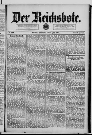 Der Reichsbote vom 01.06.1905