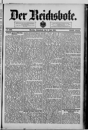Der Reichsbote vom 03.06.1905