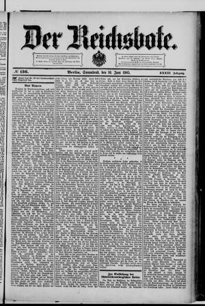 Der Reichsbote vom 10.06.1905