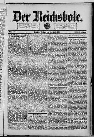 Der Reichsbote vom 16.06.1905