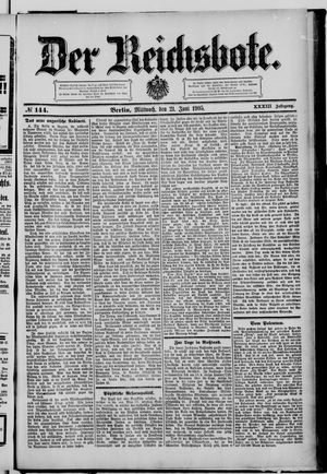 Der Reichsbote vom 21.06.1905