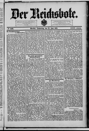 Der Reichsbote vom 22.06.1905