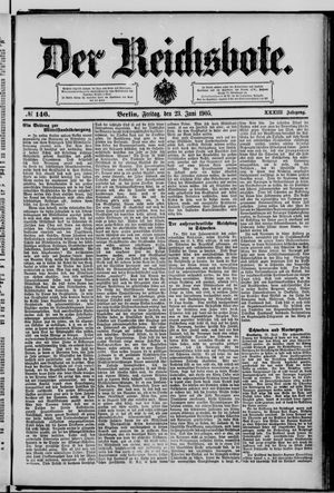 Der Reichsbote vom 23.06.1905
