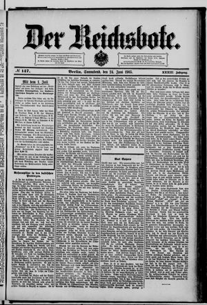 Der Reichsbote on Jun 24, 1905