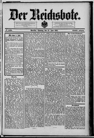 Der Reichsbote vom 25.06.1905