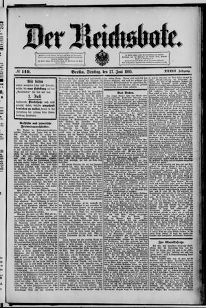 Der Reichsbote vom 27.06.1905