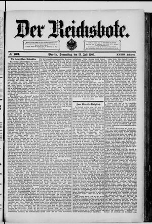 Der Reichsbote vom 13.07.1905