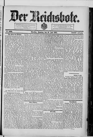 Der Reichsbote vom 16.07.1905
