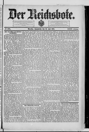 Der Reichsbote vom 22.07.1905