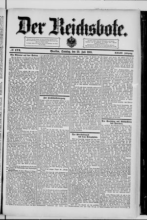 Der Reichsbote vom 23.07.1905