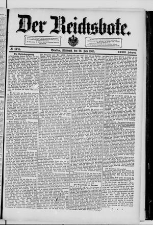 Der Reichsbote vom 26.07.1905