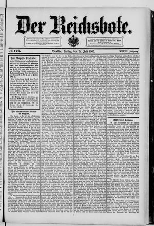 Der Reichsbote vom 28.07.1905