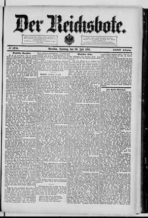 Der Reichsbote on Jul 30, 1905