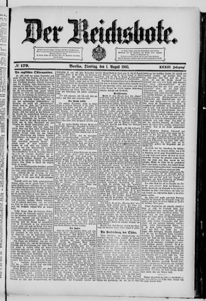 Der Reichsbote on Aug 1, 1905