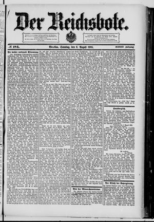 Der Reichsbote vom 06.08.1905