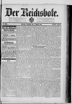 Der Reichsbote vom 08.08.1905