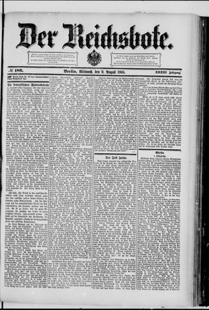 Der Reichsbote on Aug 9, 1905