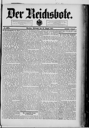 Der Reichsbote vom 23.08.1905