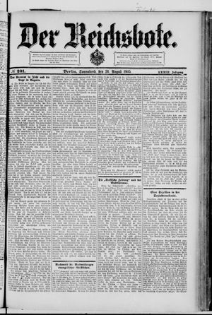 Der Reichsbote on Aug 26, 1905